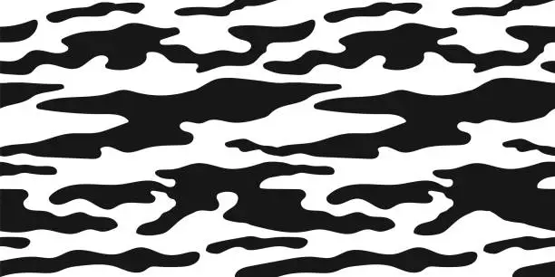 Vector illustration of Vector image of a cow pattern. Trendy vector pattern for textile design.