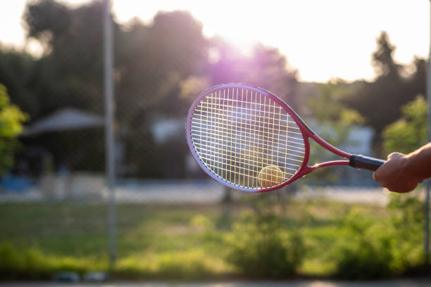 istock Tennis racket and ball. 2031178659