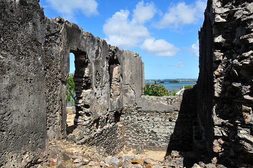 Vieux Grand Port, Grand Port District, Mauritius, Mascarene Islands: ruins of Fort Frederik Henrik - The uninhabited island was discovered in 1507 by the Portuguese who established a visiting base. The first permanent settlement would only arrive more than a century later, in 1638, built by the sailors of another adventurous European nation, the Netherlands, who named it after Frederik Henrik, Prince of Orange, naming the island itself after Maurice, Prince of Orange. Parts of the fort were later built over by the French.