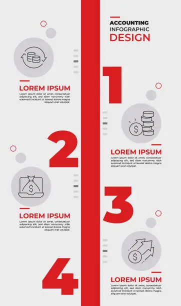 Vector illustration of Accounting Infographic