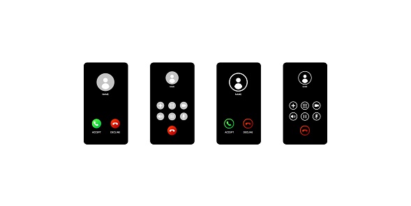 Contact Call Phone Call Interface Phone Screen Phone Call Template Smartphone ...