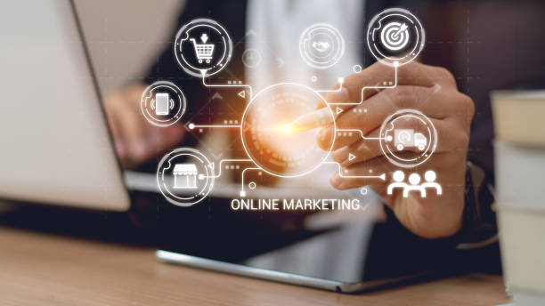 istock businessman hand working with laptop computer, tablet and smart phone in modern office with virtual icon diagram at modernoffice, Digital Marketing, laptop using ,Social, media, Marketing concept. 2031324035