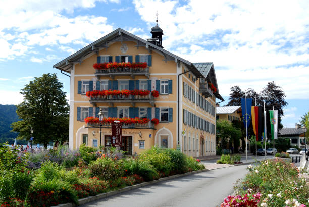City hall of the Bavarian city of Tegernsee. - Germany.
