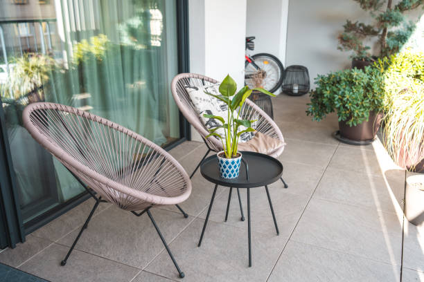 istock Relaxing Outdoor Seating Area in Modern Home 2031423447