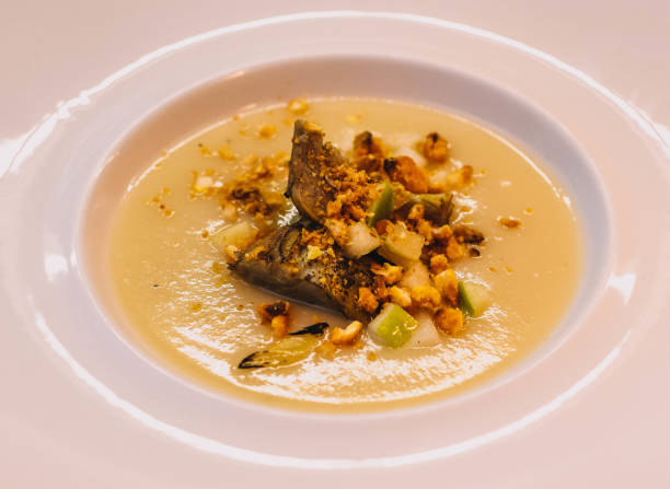 istock Pumpkin and vegetable cream with croutons 2031433220