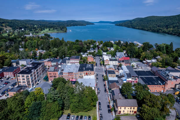 istock Aerial view of Cooperstown, New York 2031553801