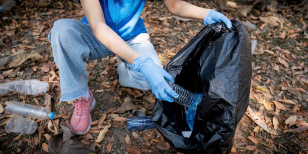 istock Separating waste to freshen the problem of environmental pollution and global warming, plastic waste, care for nature. Volunteer concept carrying garbage bags collecting the garbage 2031625365