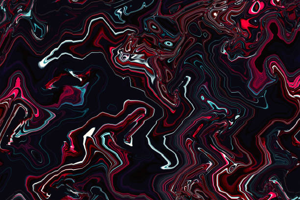 istock Chiaroscuro Lines: A Fusion of 3D and 2D Creative Art work / Abstract Expressionism in Vibrant 3D model 2031647868