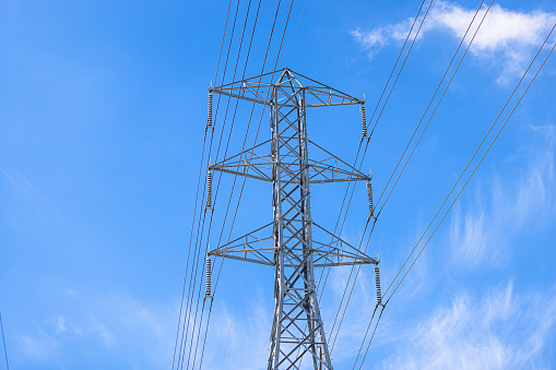 Power pylon - overloaded electrical circuit causing electrical short.