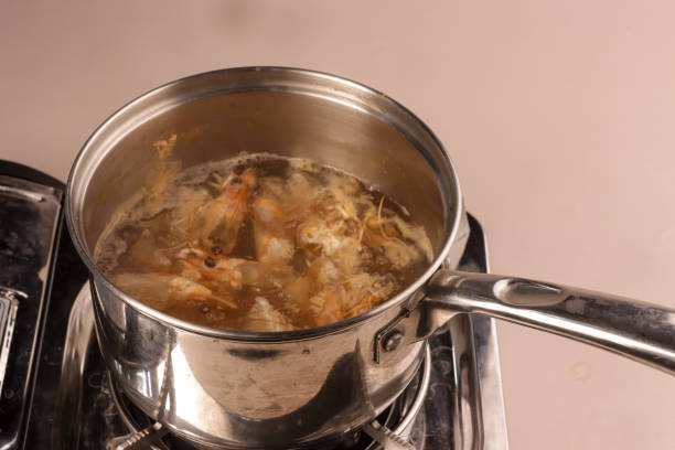 istock The Process of Making Stock from Shrimp Heads and Shells. 2031709806