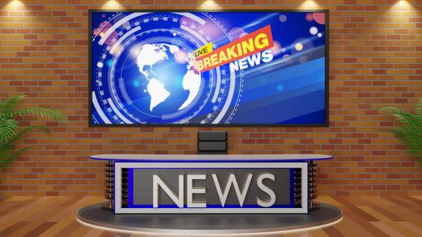 istock white table and lcd background in a news studio room.3d rendering. 2031711362