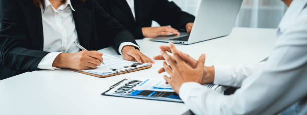 istock Candidate in job interview with human resources manager oratory conversation 2031714451