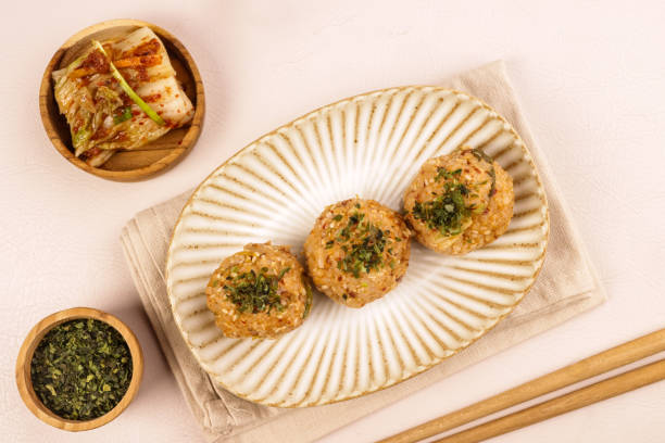 istock Kimchi Rice Ball or Kimchi Jumeokbap 2031745211