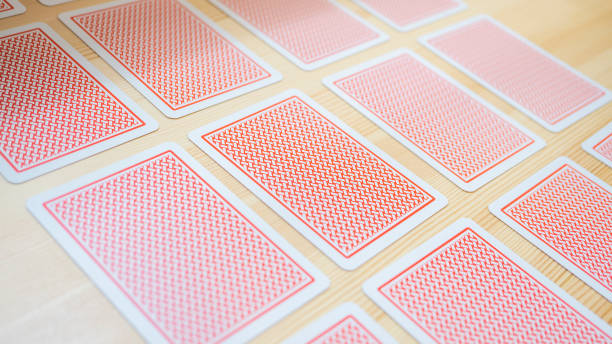 Playing cards on the desk