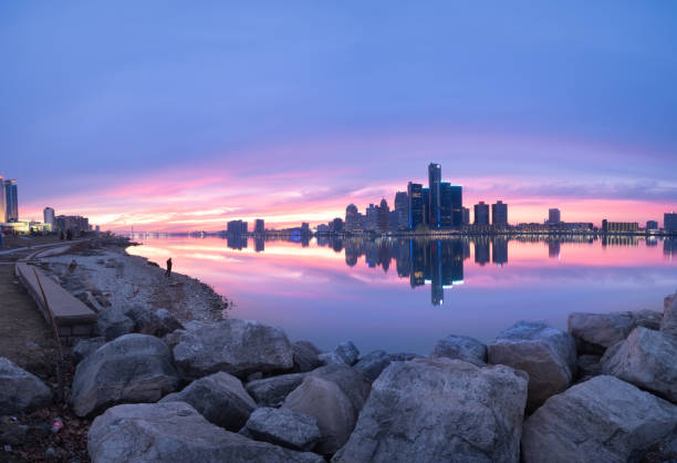 istock Detroit, Michigan - Skyline at Dusk 2031756112