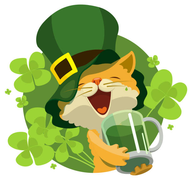 440+ Cat Shamrock Stock Illustrations, Royalty-Free Vector