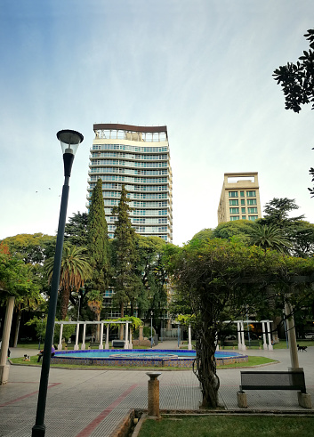 Plaza Italia, one of several open and green spaces, located in the center of the Mendoza city, Argentina.