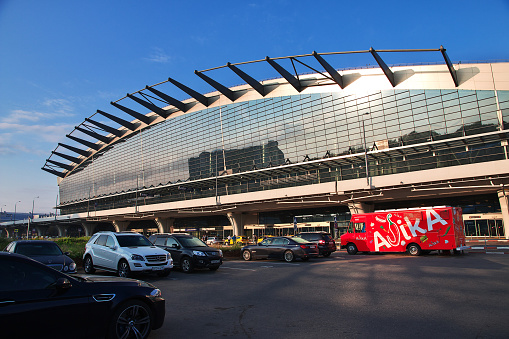 Moscow, Russia - 15 Jul 2016: Airport Vnukovo in Mosocw city , Russia