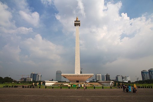 Jakarta, Indonesia - 29 Jul 2016: Monas monument in Jakarta, Indonesia