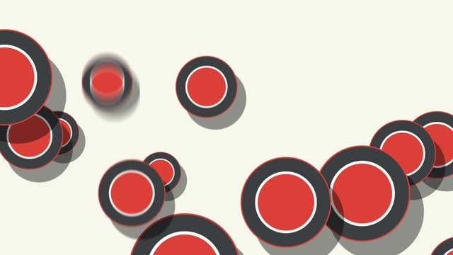 Graphic color circles looping background.