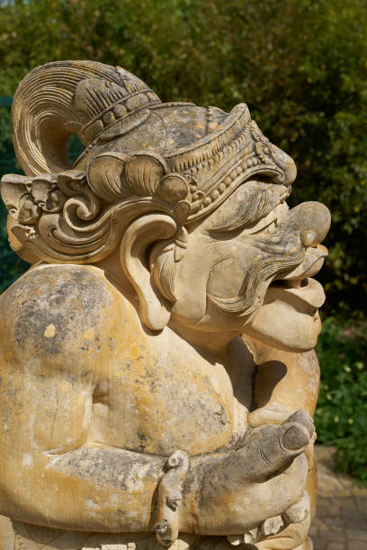 istock sculpture in front of a Balinese temple 2031877028