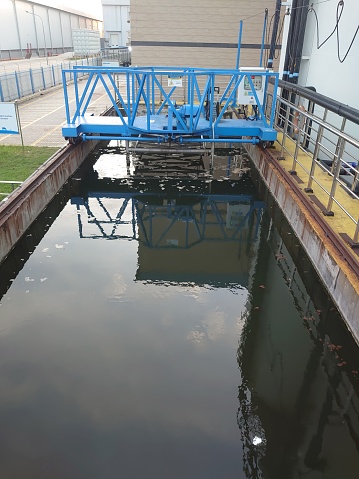 Waste Water Treatment Plant, Waste water pond.