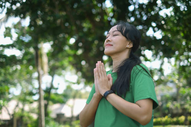 istock Indonesian Woman Feeling Content and Peace in Nature 2031972947
