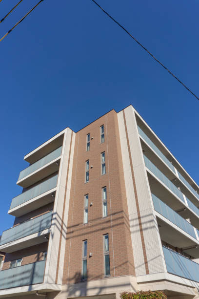 istock Apartment exterior and blue sky 2031976163