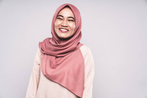 Free Stock Photo of Portrait of young smiling muslim woman wearing a ...