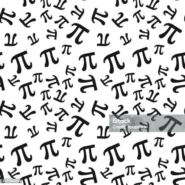 Pi Pattern Examples Pi Symbol Vector Minimal Seamless Pattern Mathematics Background Stock ...