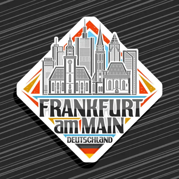 Vector illustration of Vector for Frankfurt am Main