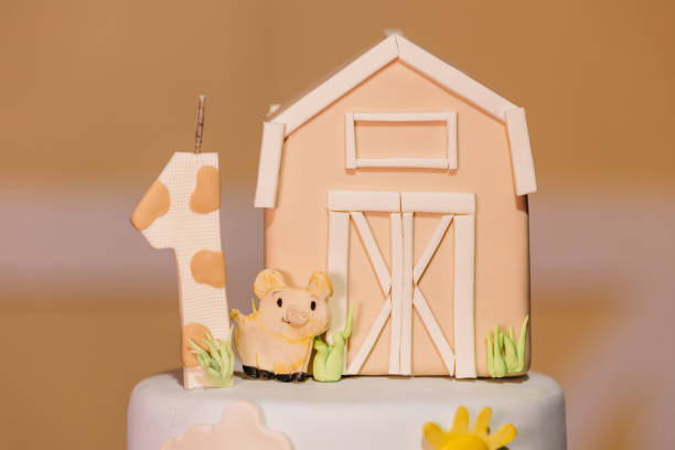 istock Birthday party decorations for a one-year-old. 2032067680