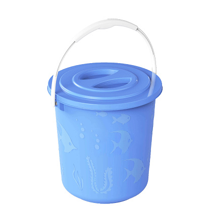 Single bucket isolated on a white background