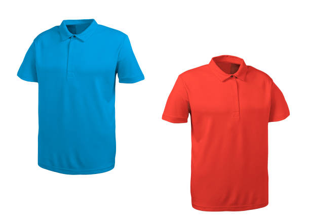 Portrait of young delivery boy wearing red t-shirt isolated white background