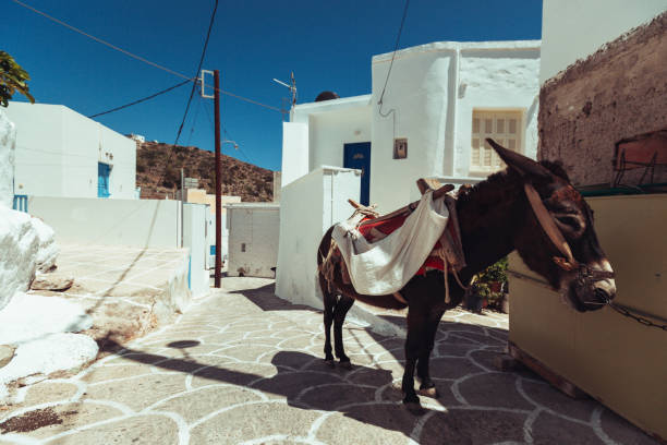 Summer vacation in Greece: views and landscapes of Cyclades islands. The island of Kimolos