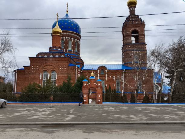 istock The Orthodox cathedral with domes. Buildings and architecture. 2032161997