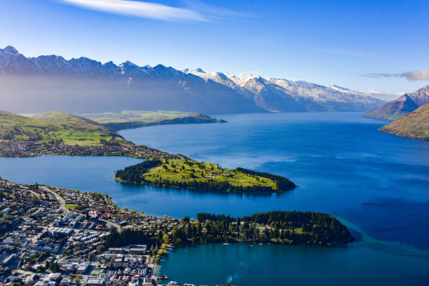istock Lake Wakatipu view from Queenstown mountain top 2032177450