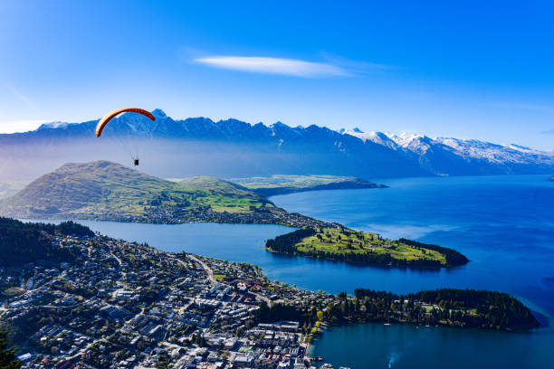 istock Lake Wakatipu view from Queenstown mountain top 2032177451