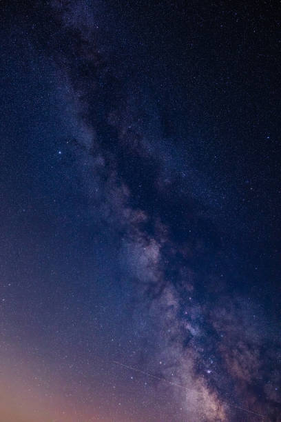 istock Milky way stars photographed with wide angle lens. 2032222476