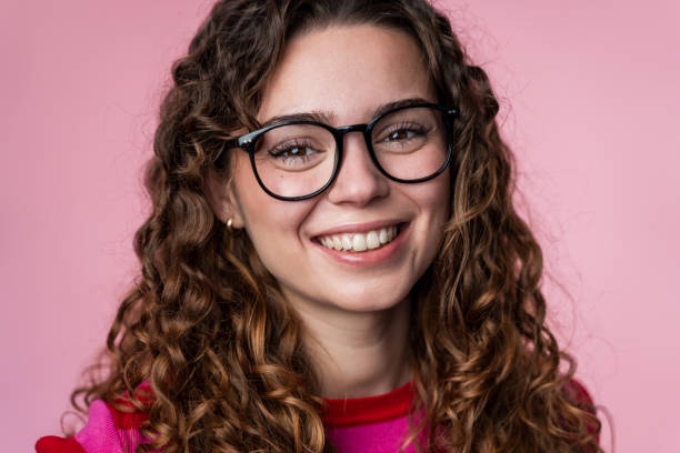 istock Stylish Woman with Glasses Smiling 2032232827