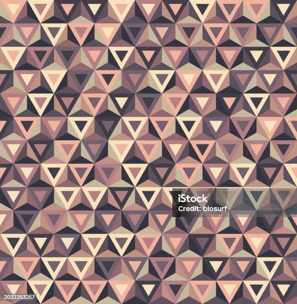 Colorful Triangles Pattern Stock Illustration - Download Image Now ...