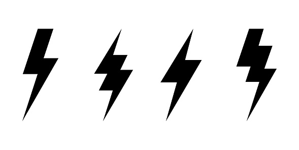 Lightning Icons Vector Illustration