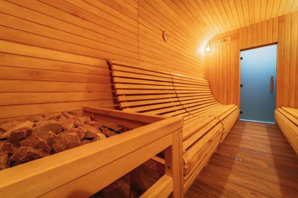 istock Interior View of Sauna Bath in modern spa space 2032422448