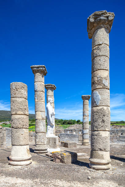istock Ancient Roman Basilica Ruins at Baelo Claudia Under Clear Blue Sky 2032453289