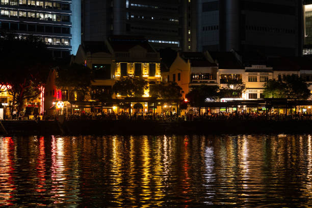 Boat Quay is a historical quay located in Singapore, situated upstream from the mouth of the Singapore River on its southern bank. It stretches from the shophouses near UOB Plaza, along one bank of the river, all the way to Elgin Bridge.