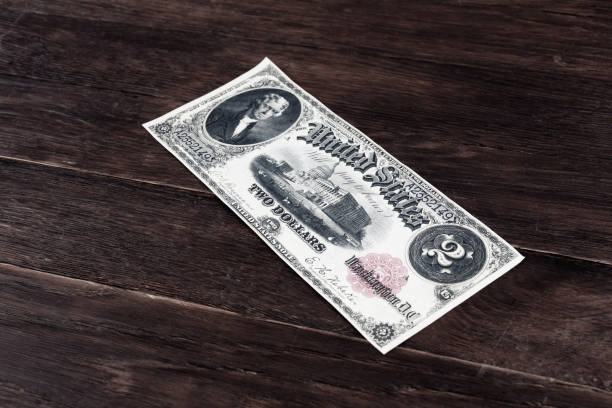 istock Old west period US 2 dollar banknotes 2032481396