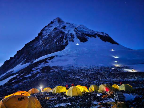 istock Mt. Everest - Camp 4 High Camp - Climbers Going to the Summit 2032488627