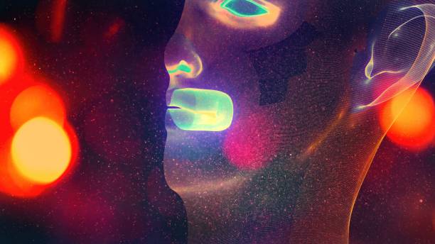 istock Abstract portrait of an humanoid representing artificial Intelligence and generative AI 2032523669