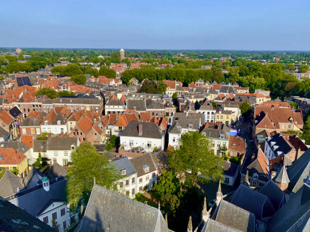 istock Panoramic view of the city in the Netherlands 2032542632