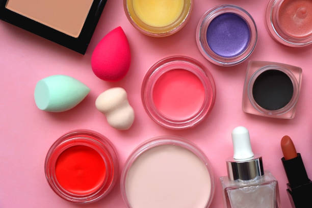 istock Various Beauty Products on Pink Background 2032552362